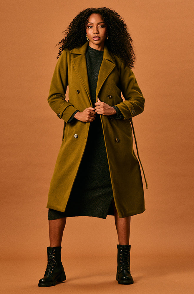 LISA TEXTURED MELTON COAT