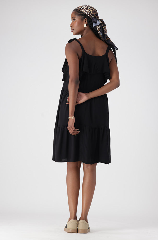 CARLA STRAPPY TIERED DRESS