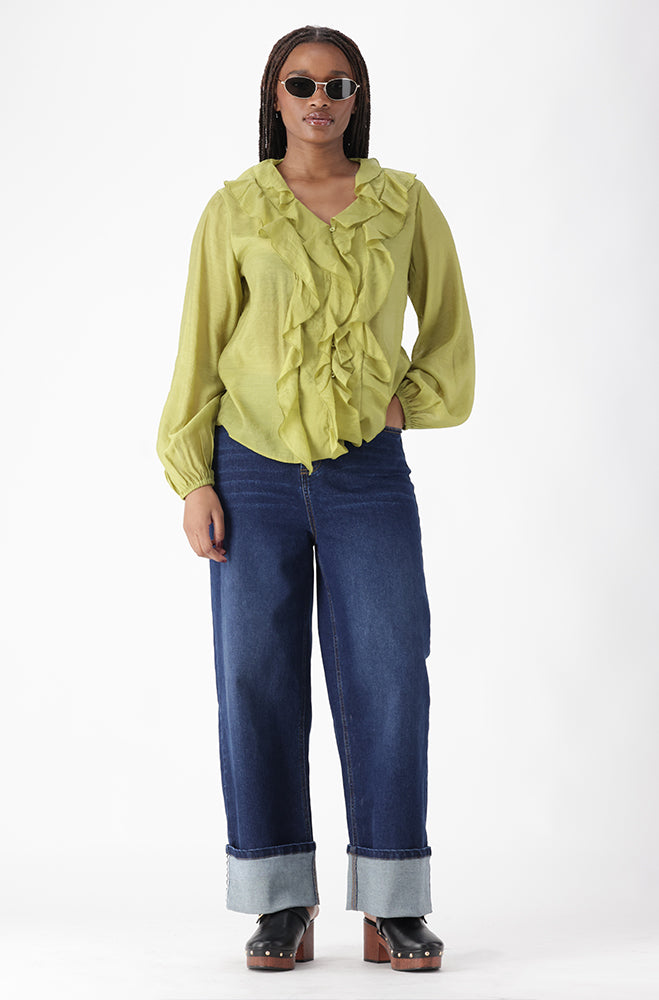 ANGELI FRILL BLOUSE