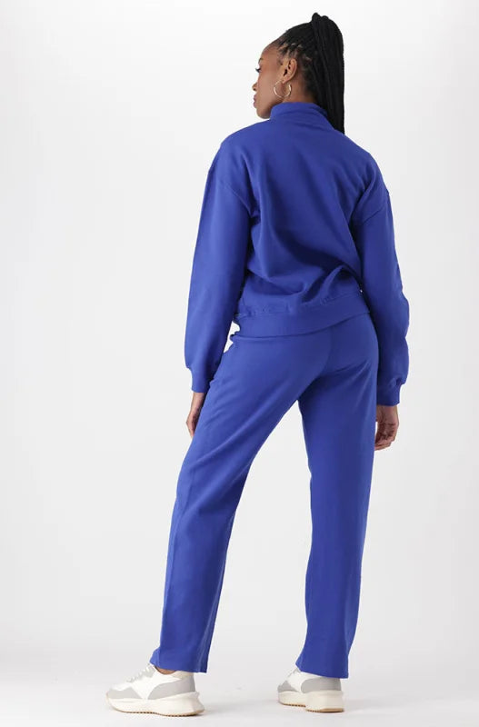 Dunns Clothing | Ladies | Emma Fleece Quarter Zip Top _ 145477 Cobalt