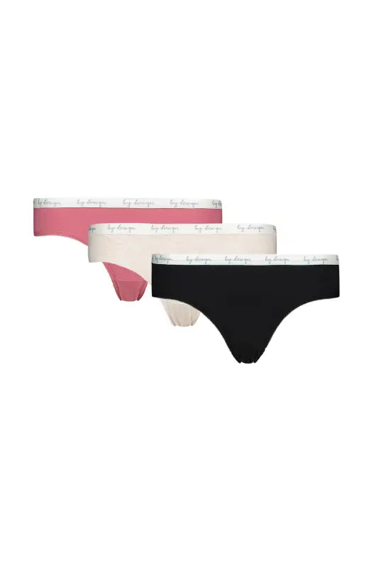 Dunns Clothing | Underwear Alyssa Cotton Bikini - 3 Pack _ 136737 Black