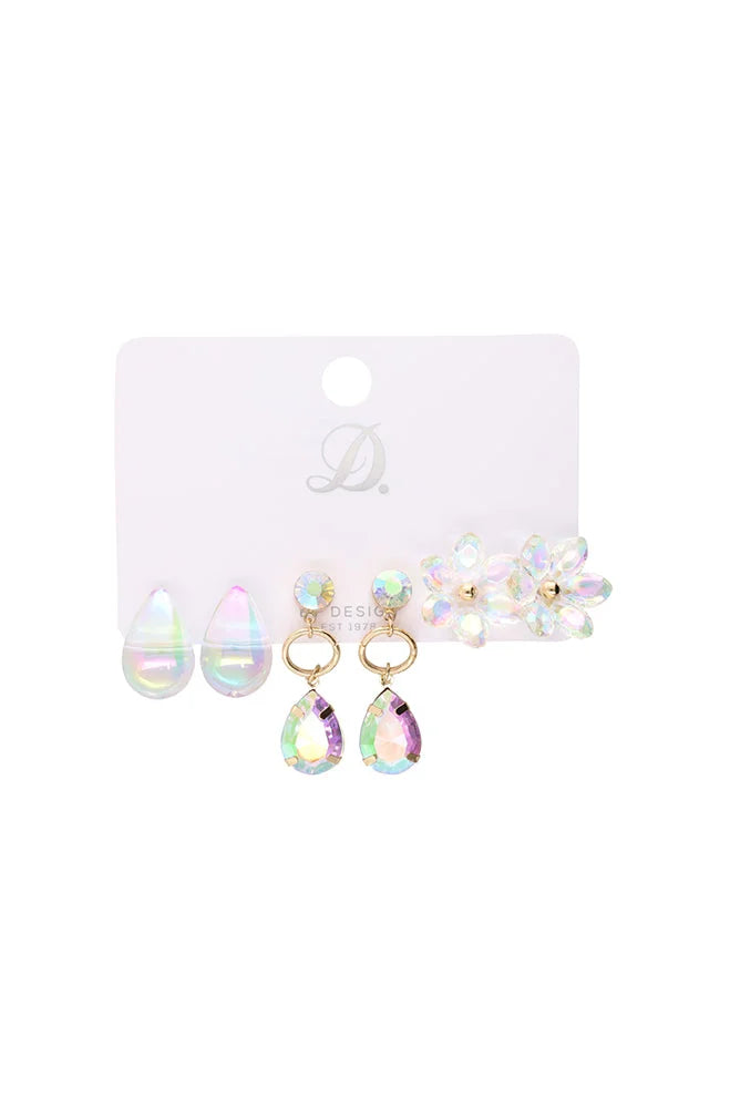 Dunns Clothing | Accessories | Amy 3 Pack Earrings _ 151409 Silver
