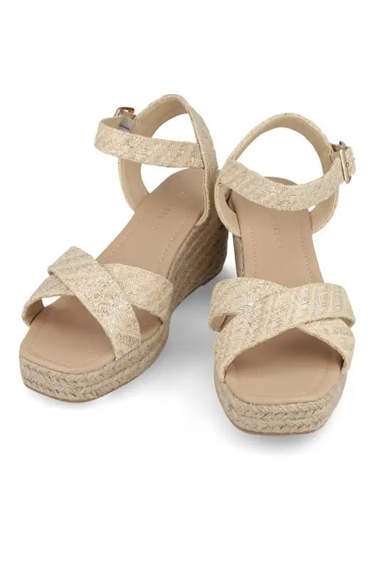 Dunns Clothing | Footwear | Amylla Espadrille Sandal _ 143638 Gold
