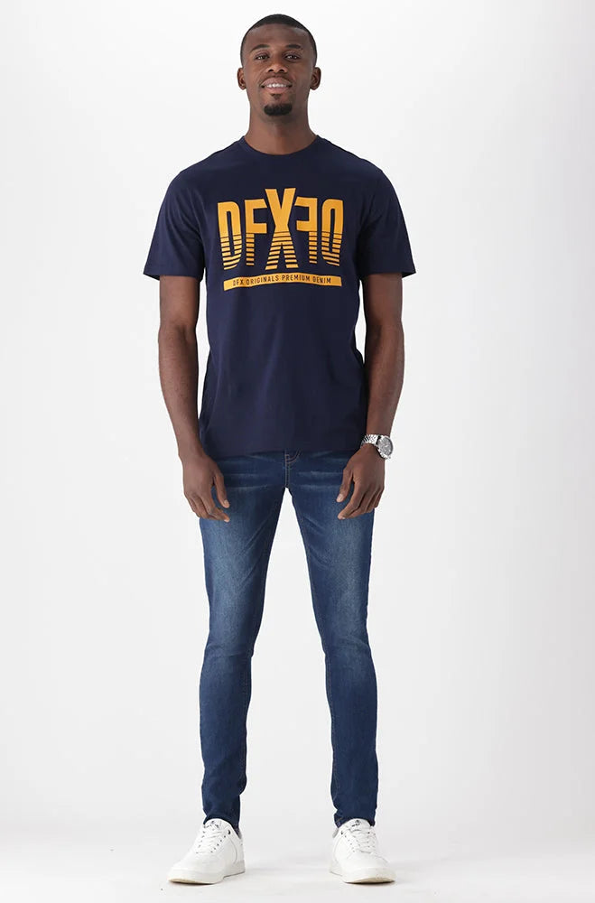 Dunns Clothing Ardath Tee 150281 Navy R119 XS Navy