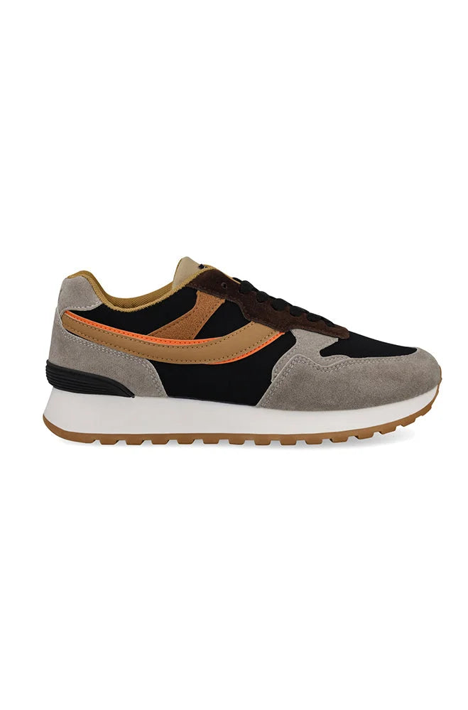 Dunns Clothing | Footwear | Austin Multi Panel Retro Sneaker _ 150483
