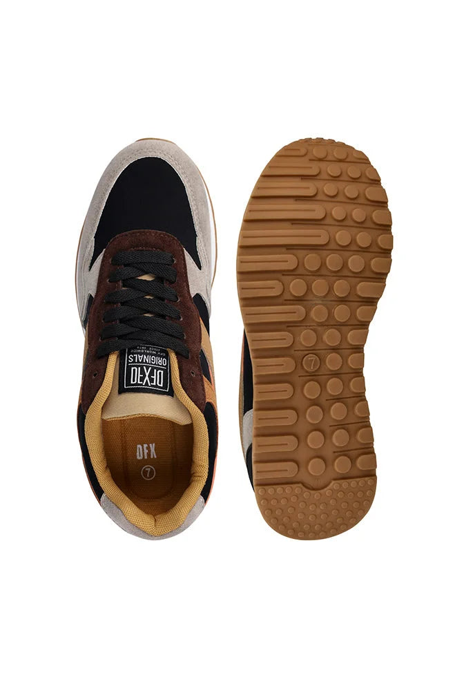 Dunns Clothing | Footwear | Austin Multi Panel Retro Sneaker _ 150483