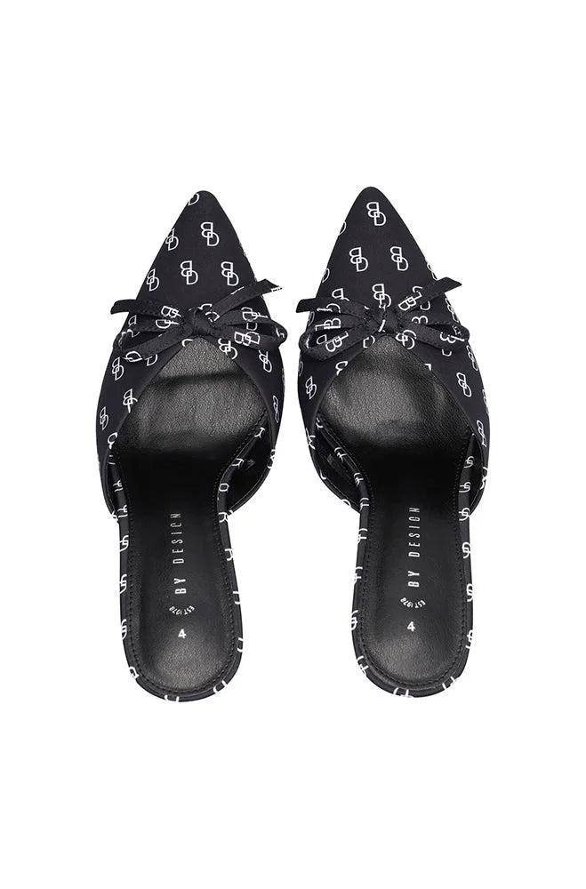Dunns Clothing | Footwear | Ava Printed Heel _ 150131 Black