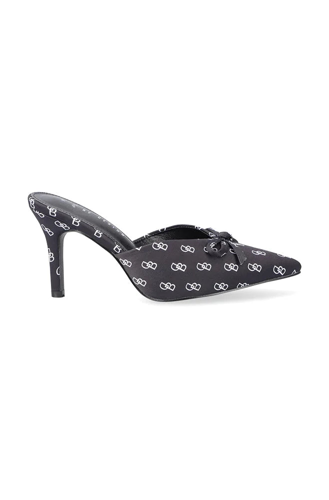 Dunns Clothing | Footwear | Ava Printed Heel _ 150131 Black