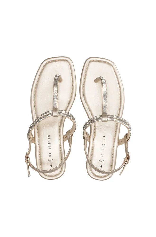 Dunns Clothing | Footwear | Baheejah T-Bar Sandal _ 150658 Gold