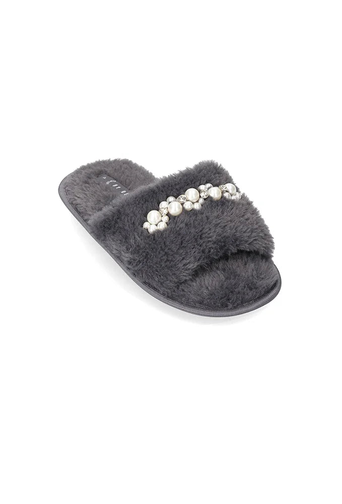 Dunns Clothing | Footwear | Berry Slipper _ 153459 Charcoal