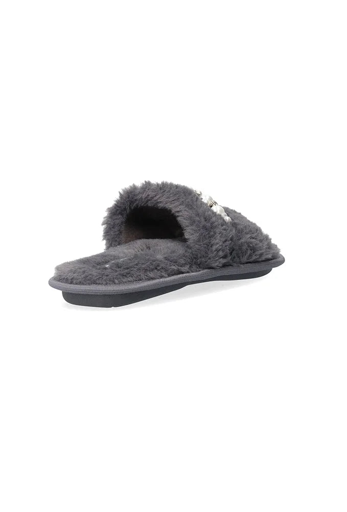 Dunns Clothing | Footwear | Berry Slipper _ 153459 Charcoal