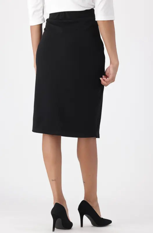 Dunns Clothing | Ladies | Brandy Pencil Skirt _ 148346 Black