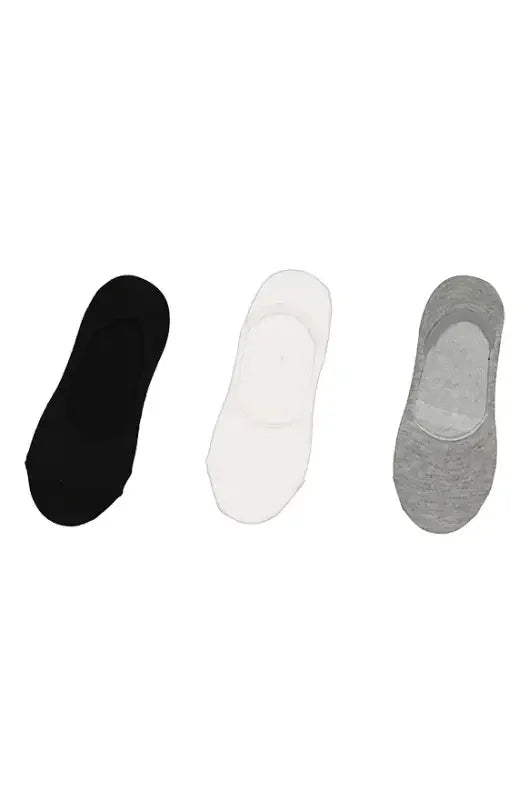 Dunns Clothing | Underwear | Brianna Paddle Secret Socks - 3 Pack _ 146461 Black