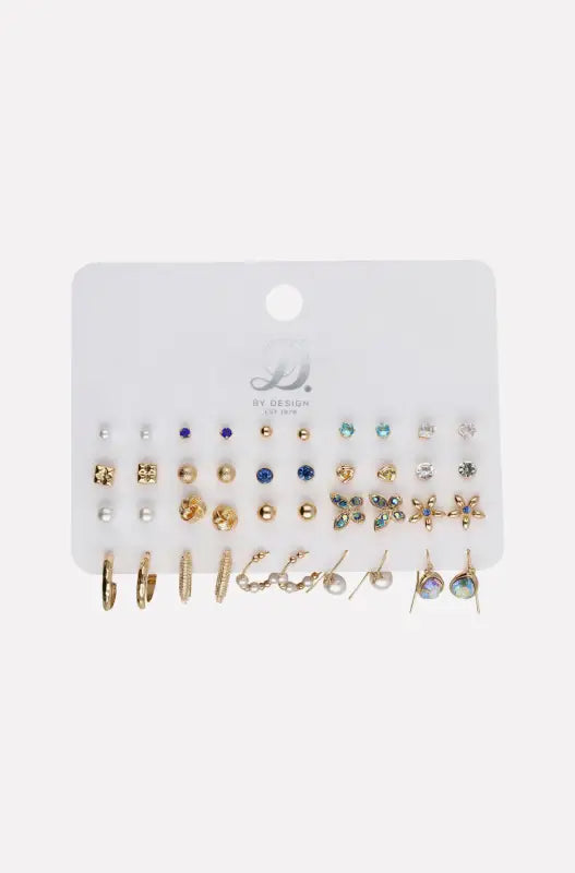 Dunns Clothing | Accessories | Brogan 20 Pack Earrings _ 143711 Gold