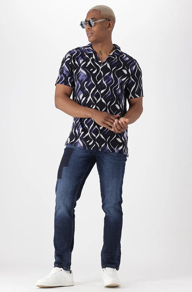 Dunns Clothing | Mens | Brookfield Viscose Shirt _ 151360 Multi