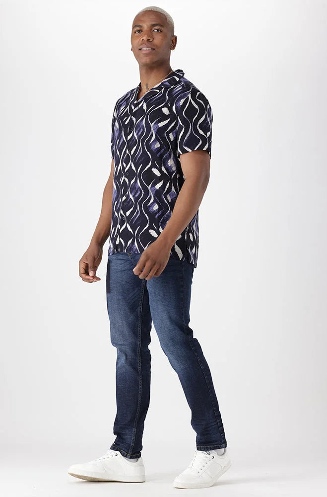 Dunns Clothing | Mens | Brookfield Viscose Shirt _ 151360 Multi