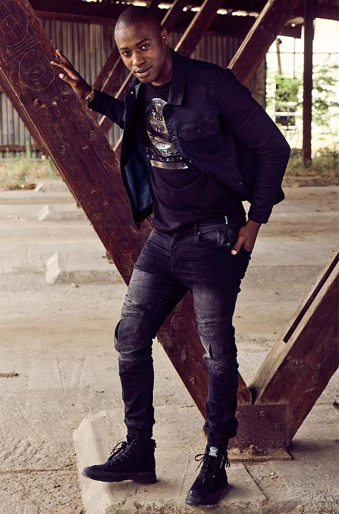 Dunns Clothing | Mens | Cardamon Slim Denim _ 147987 Black