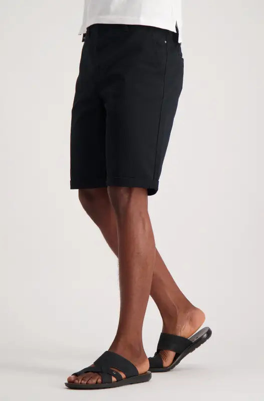 Dunns Clothing | Mens | Cardiff Chino Short _ 114870 Black