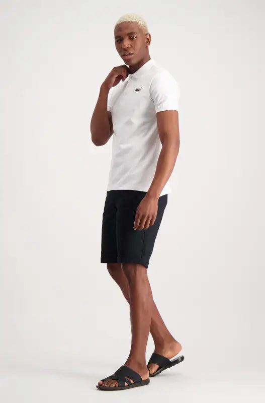 Dunns Clothing | Mens | Cardiff Chino Short _ 114870 Black