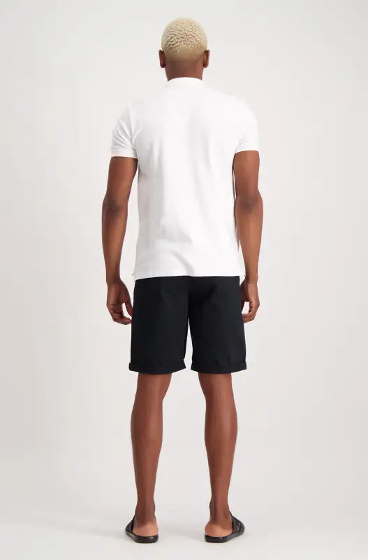 Dunns Clothing | Mens | Cardiff Chino Short _ 114870 Black