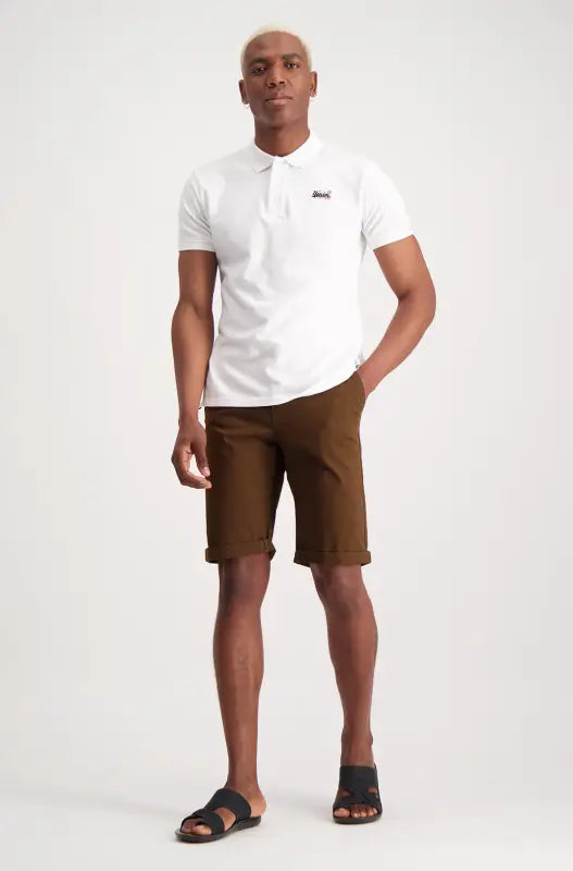 Dunns Clothing Cardiff Chino Short 126023 Brown R229
