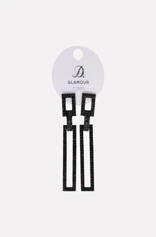 Dunns Clothing | Accessories | Carle Square Drop Earrings _ 144371 Black