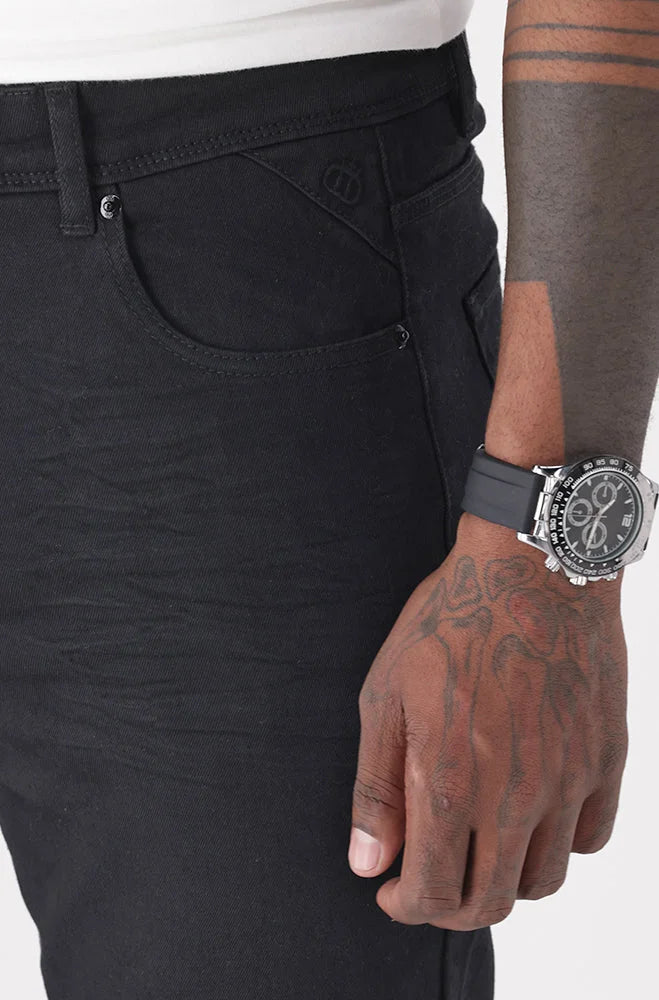 Dunns Clothing | Mens | Cedar Slim Fit Jean _ 98115 Black