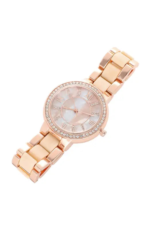 Dunns Clothing | Accessories Cheryll Contrast Chain Watch _ 139313 Rose Gold
