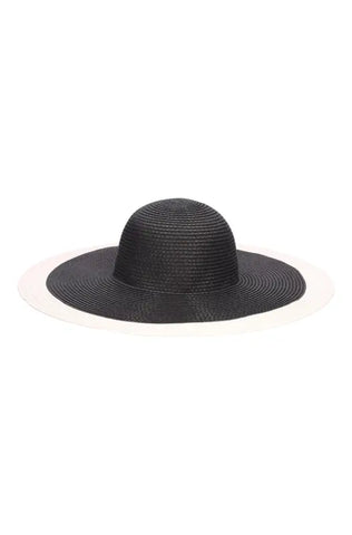Dunns Clothing | Accessories | Ciara Two Tone Colorblock Sunhat _ 140403 Black