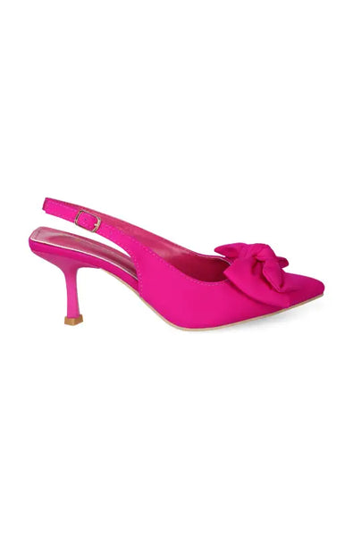 Cerise pink kitten heel shoes online