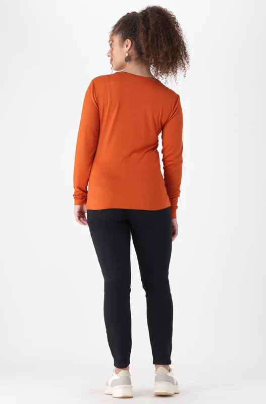Dunns Clothing | Ladies | Cleo Crew Neck Tee _ 149079 Orange