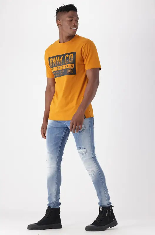 Dunns Clothing | Mens | Compton Tee _ 147066 Ocre