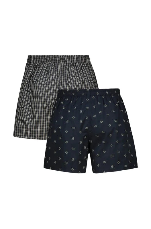 Dunns Clothing | Underwear | Connelly Woven Boxers - 2 Pack _ 146415 Black
