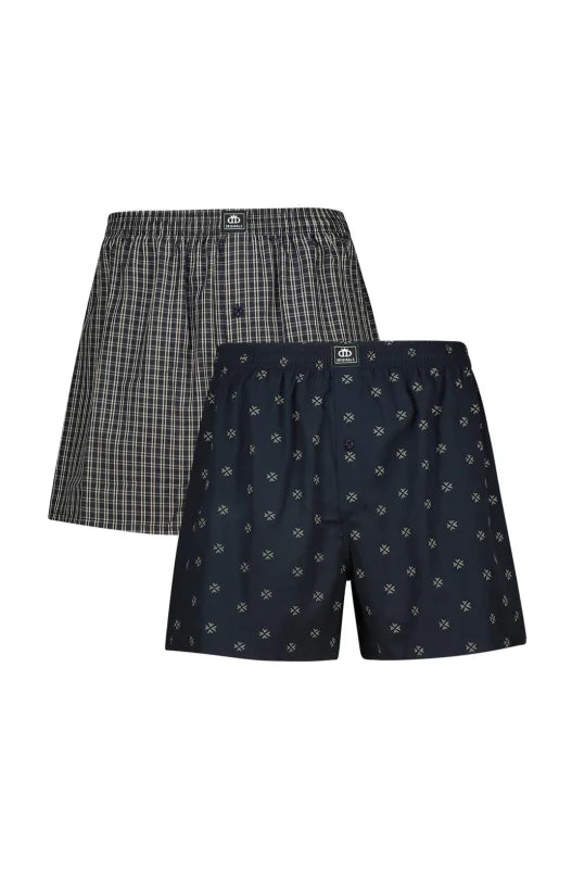Dunns Clothing | Underwear | Connelly Woven Boxers - 2 Pack _ 146415 Black