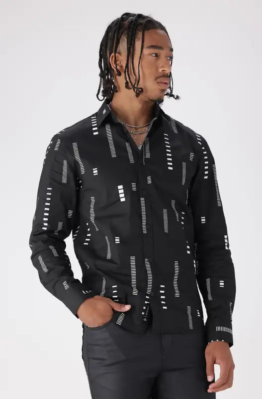 Dunns Clothing | Mens | Daleside Shirt _ 145357 Black