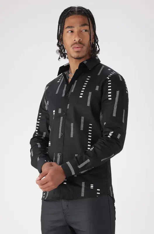 Dunns Clothing | Mens | Daleside Shirt _ 145357 Black