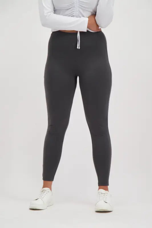 Dunns Clothing | Ladies Danay Essential Legging _ 130314 Charcoal