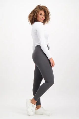 Dunns Clothing | Ladies | Danay Essential Legging _ 130314 Charcoal