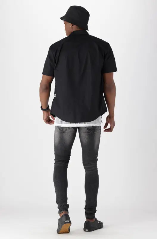 Dunns Clothing | Mens | Davidson Shirt _ 139875 Black