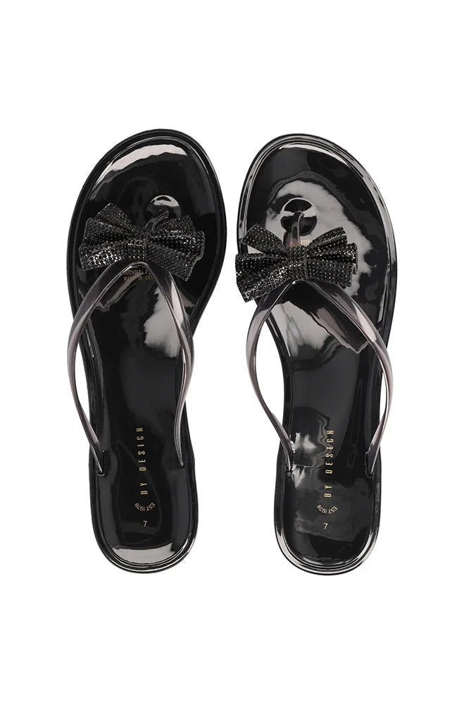 Dunns Clothing | Footwear | Delia Jelly Thong _ 153445 Black