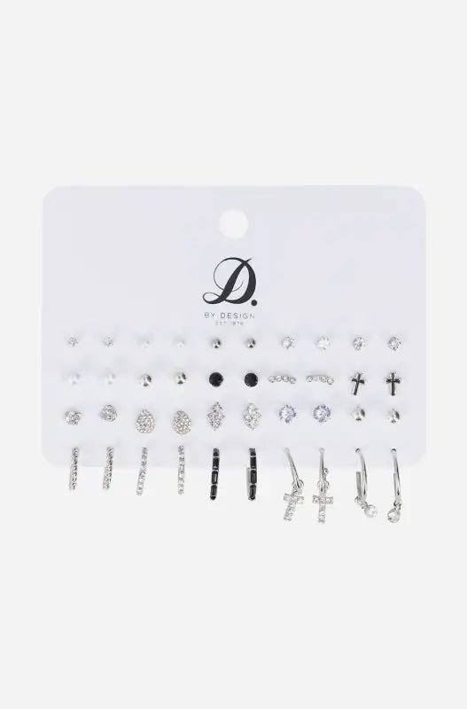 Dunns Clothing | Accessories Dora 20 Pack Earrings _ 143716 Silver