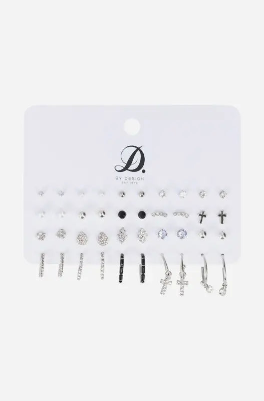Dunns Clothing | Accessories | Dora 20 Pack Earrings _ 143716 Silver
