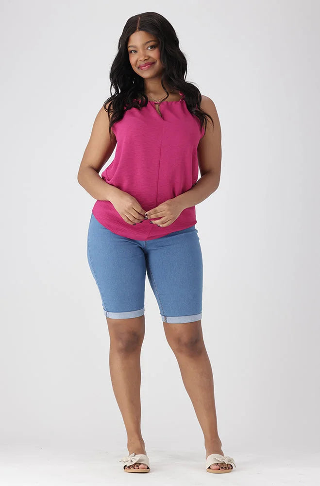 Dunns Clothing | Ladies | ELEANOR SLEEVLESS TOP _ 154265 Purple