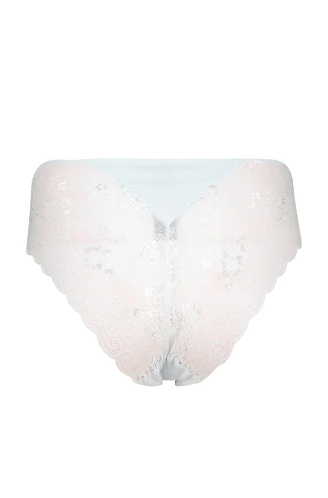 Dunns Clothing | Underwear | Ella Dobby Lace Back Bikini Baby Blue _ 149377