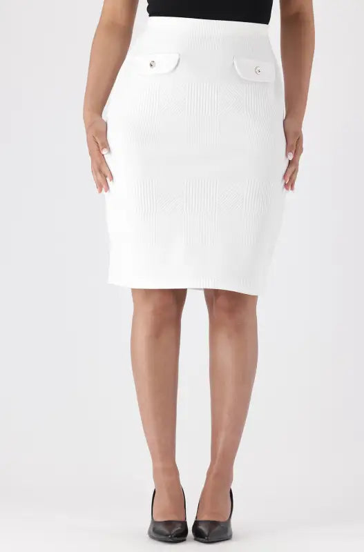 Dunns Clothing | Ladies | Elsa Suit Skirt _ 145267 Milk