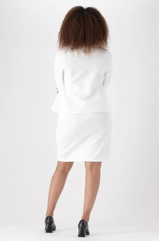 Dunns Clothing | Ladies | Elsa Suit Skirt _ 145267 Milk