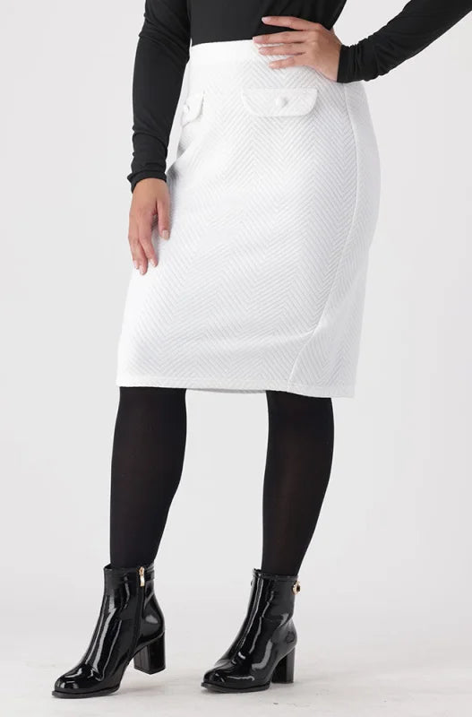 Dunns Clothing | Ladies | Elsa Suit Skirt _ 148223 Milk