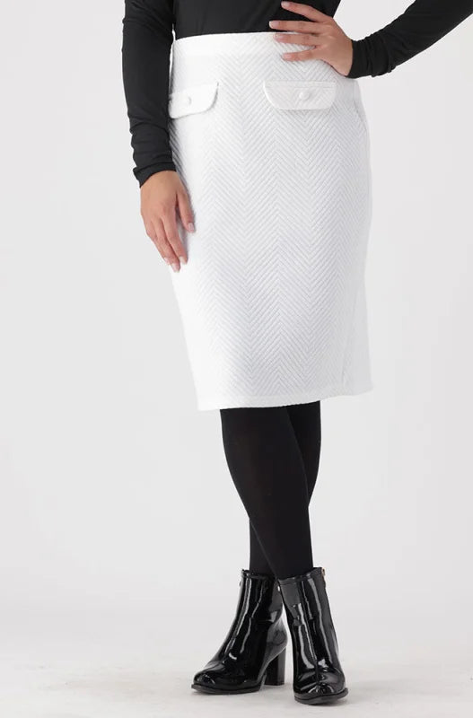 Dunns Clothing | Ladies | Elsa Suit Skirt _ 148223 Milk