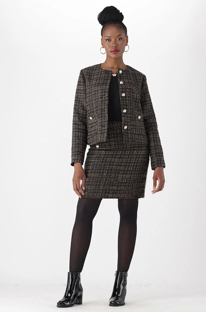 Dunns Clothing | Ladies | Elsa Suit Skirt _ 148811 Black