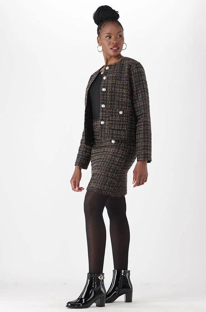 Dunns Clothing | Ladies | Elsa Suit Skirt _ 148811 Black